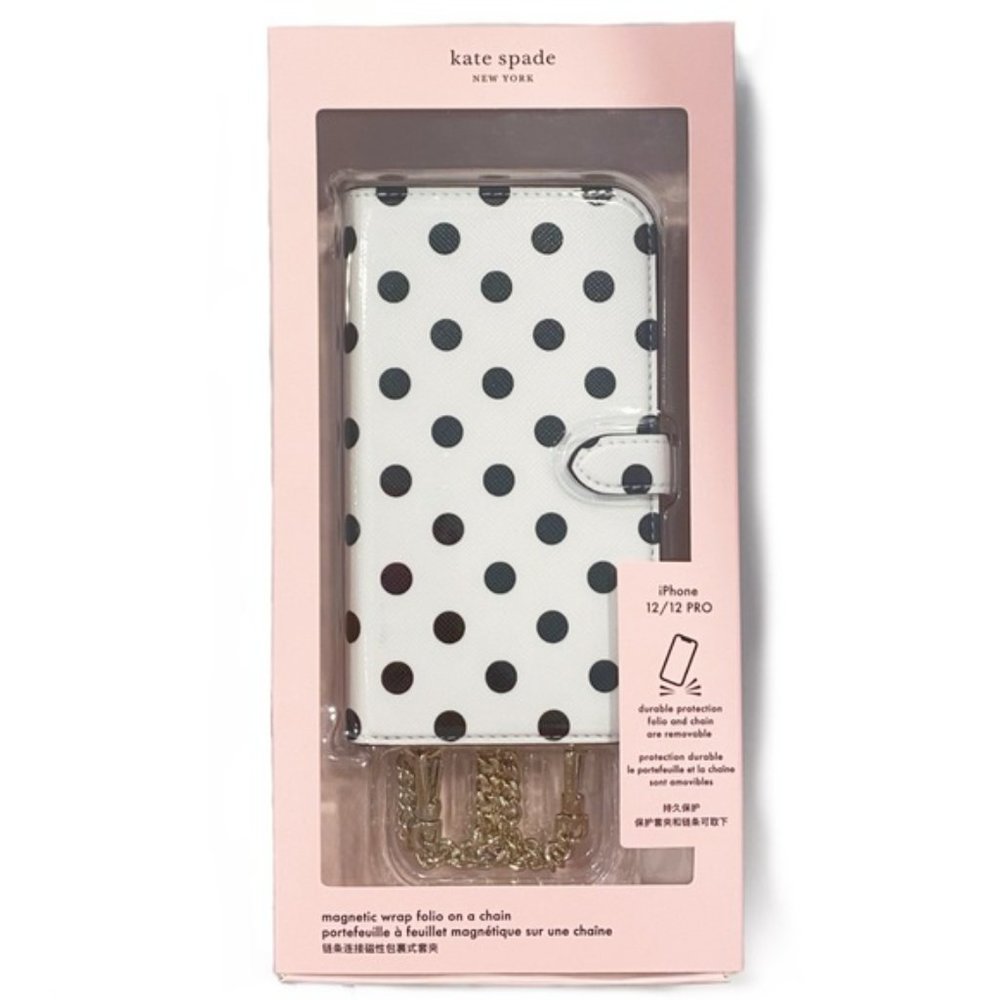 Kate spade dot IPhone 12 Pro folio phone case cover